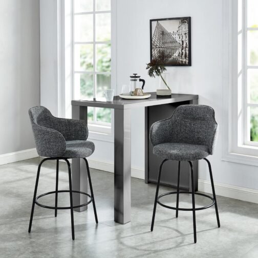 Lani 26'' Counter Stool, set of 2, in Grey - Image 2