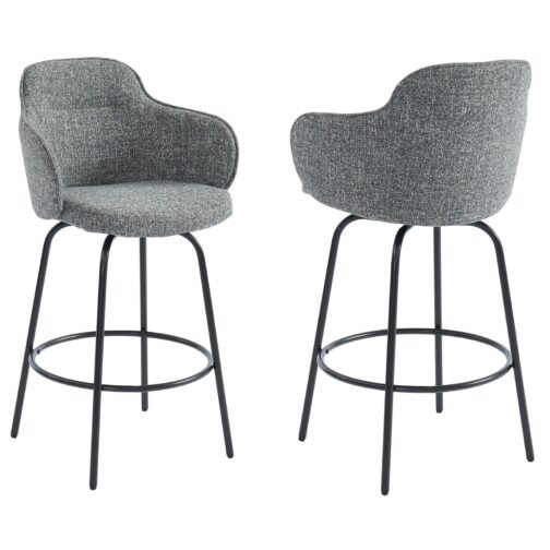 Lani 26'' Counter Stool, set of 2, in Grey - Image 5
