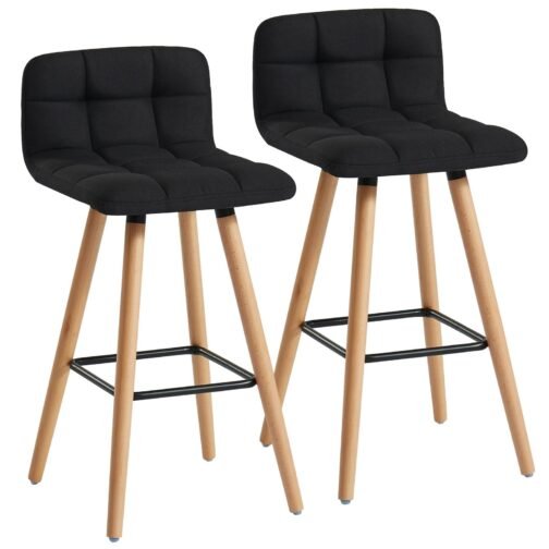Revon 26'' Counter Stool, set of 2, in Black - Image 5