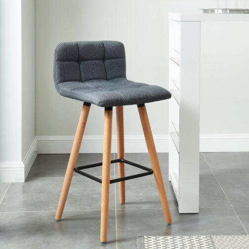 Revon 26'' Counter Stool, set of 2, in Charcoal - Image 3