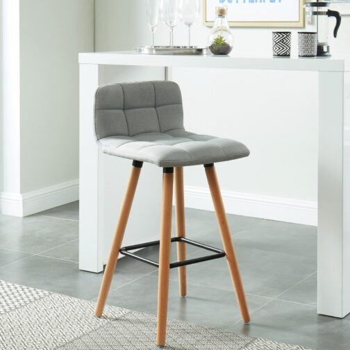 Revon 26'' Counter Stool, set of 2, in Grey - Image 2