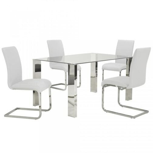 Francis/Max 5pc Dining Set, White