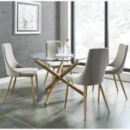 Carmen 5pc Dining Set, Grey