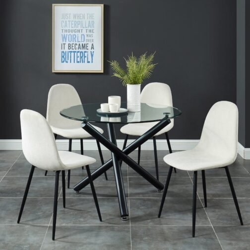 Susan/Kai 5pc Dining Set, Beige