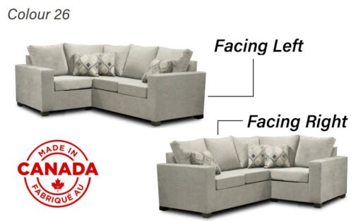 Nadia Sectional Made In Canada 2x1 - Image 6