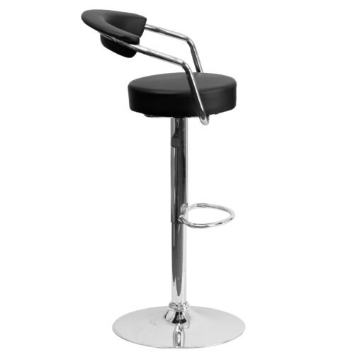 11068 Black Bar Stool FINISH: Black - Image 3