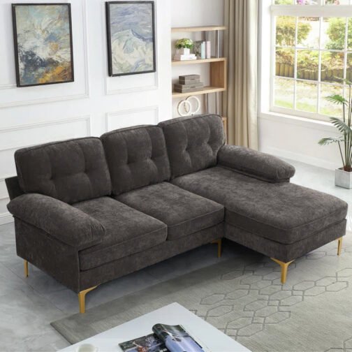 Infinite 85 Sectional - Available in 3 colours (Dark Grey, Grey, Beige) - Image 4