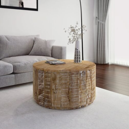 Eva Coffee Table in Distressed Natural - Image 2