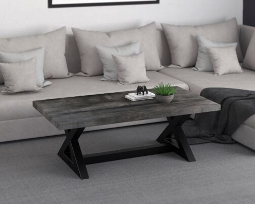 Zedd Coffee Table in Distressed Grey - Image 2