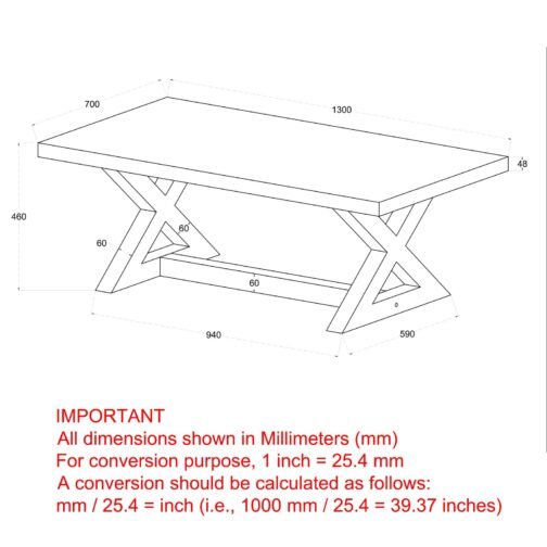 Zedd Coffee Table in Distressed Grey - Image 6