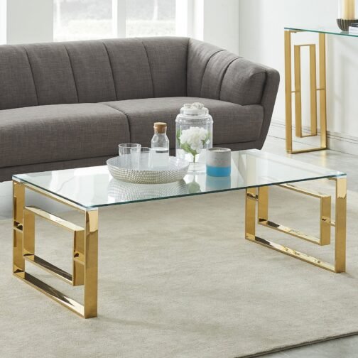 Rose Coffee Table in Gold - Image 2