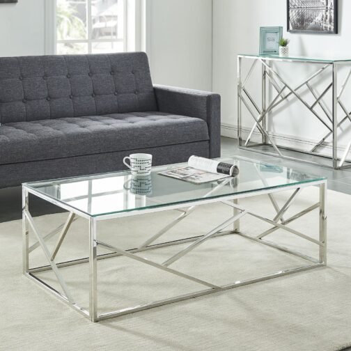 June Coffee Table in Silver - Image 2