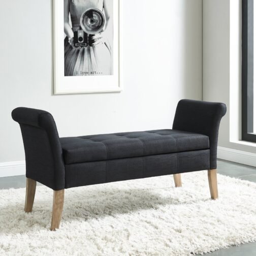 Alice Storage Bench in Black - Image 2