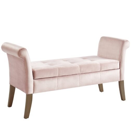 Alice Storage Bench in Blush