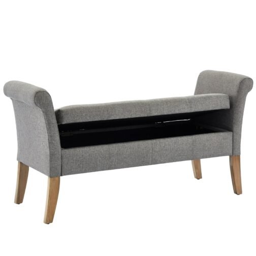 Alice Storage Bench in Grey - Image 4