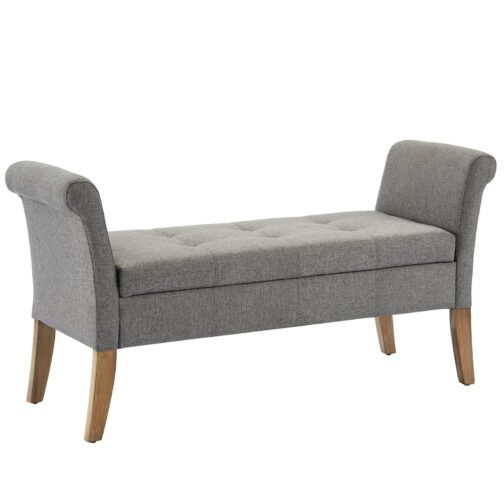 Alice Storage Bench in Grey