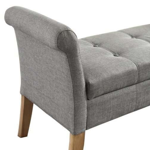 Alice Storage Bench in Grey - Image 6