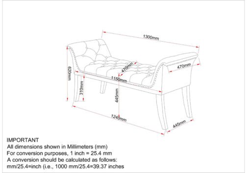 Vici Bench in Blue - Image 6