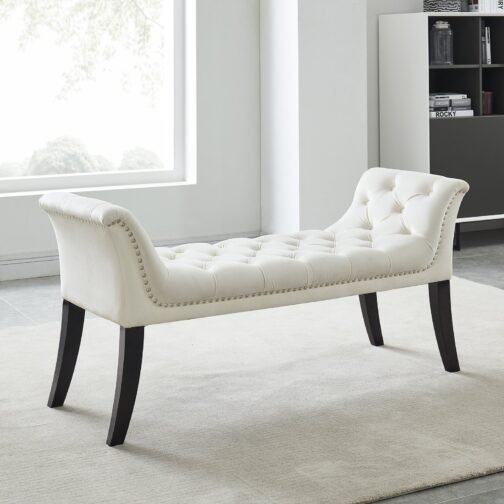 Vici Bench in Ivory - Image 2