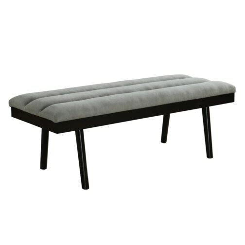 Paul Bench in Grey/Coffee Legs