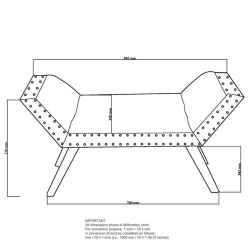 Nala Bench in Grey - Image 3