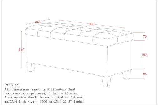Wynn Rectangular Storage Ottoman in White - Image 5
