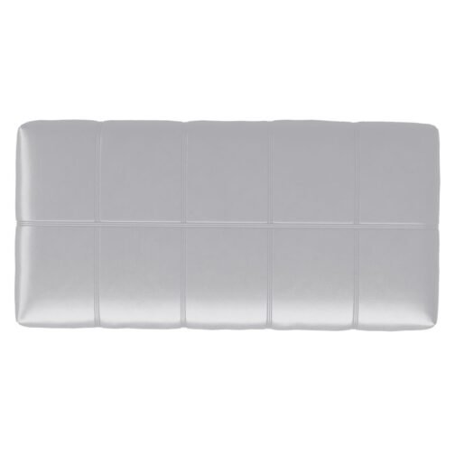 Bella Rectangular Storage Ottoman in White - Image 4