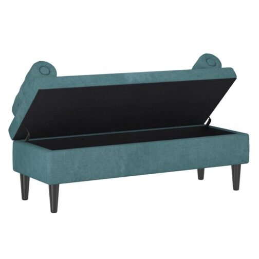 Adith Storage Ottoman in Aqua - Image 3