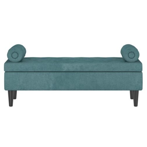 Adith Storage Ottoman in Aqua - Image 7