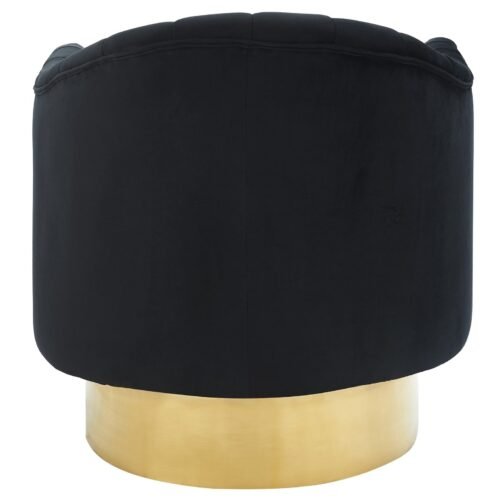 Tina Accent Chair in Black & Gold - Image 5