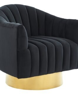 Tina Accent Chair in Black & Gold