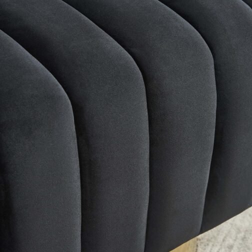 Tina Accent Chair in Black & Gold - Image 6