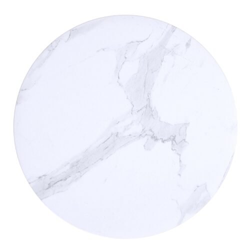 Ray Round Accent Table in White - Image 3