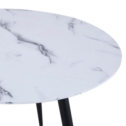 Ray Round Accent Table in White - Image 4