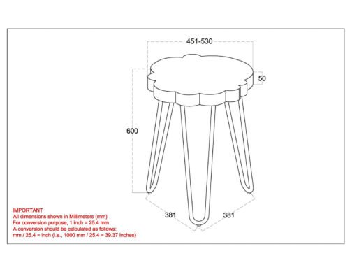 Alina Accent Table in Light Grey - Image 5