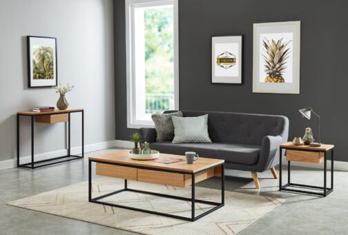 Lancelot Accent Table in Oak - Image 2