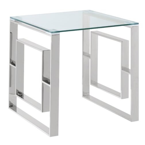 Rose Accent Table in Silver