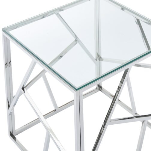 June Accent Table in Silver - Image 4