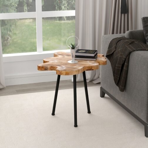 Paris Accent Table in Natural with Black Legs - Image 2