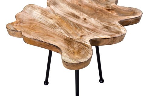 Paris Accent Table in Natural with Black Legs - Image 3