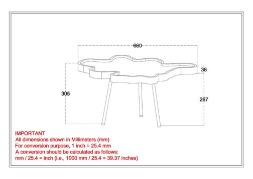 Paris Accent Table in Natural with Black Legs - Image 7