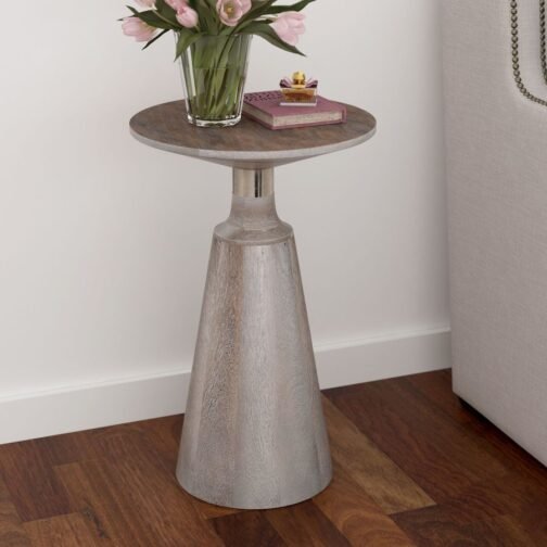 Advik Accent Table in Light Grey - Image 4