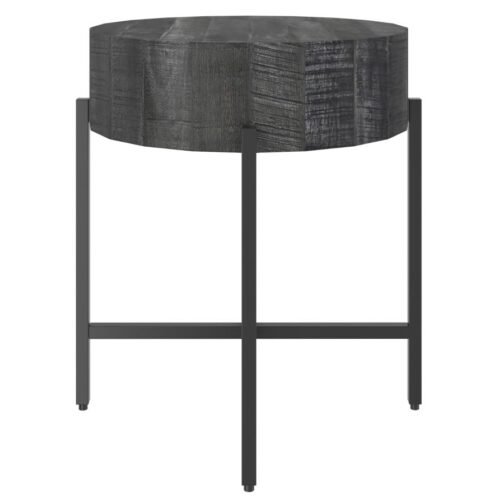 Blake Round Accent Table in Grey - Image 4