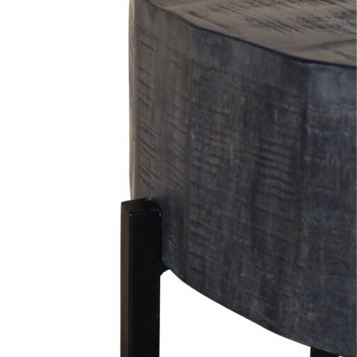 Blake Round Accent Table in Grey - Image 3