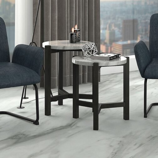 Amore Accent Table in Grey - Image 4