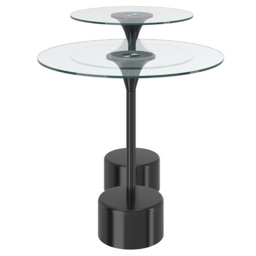 Daisy 2pc Accent Table Set in Black - Image 3