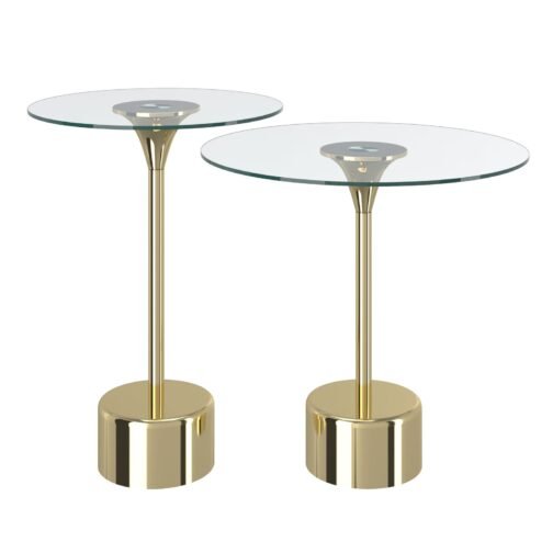 Daisy 2pc Accent Table Set in Gold