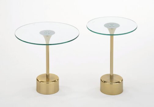 Daisy 2pc Accent Table Set in Gold - Image 7