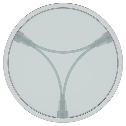 Star Accent Table in Chrome - Image 4