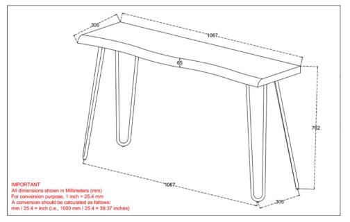 Alina Console Table in Light Grey - Image 7